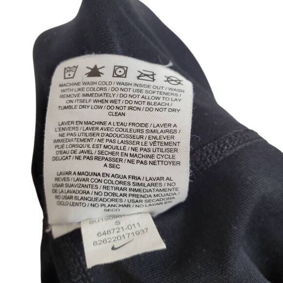 Nike Dri-Fit Run Fast Live Fearless Drawstring Active Capri Leggings Black Small - Picture 9 of 15